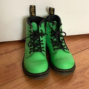 Dr Martens Boots Green Toddler Size 8